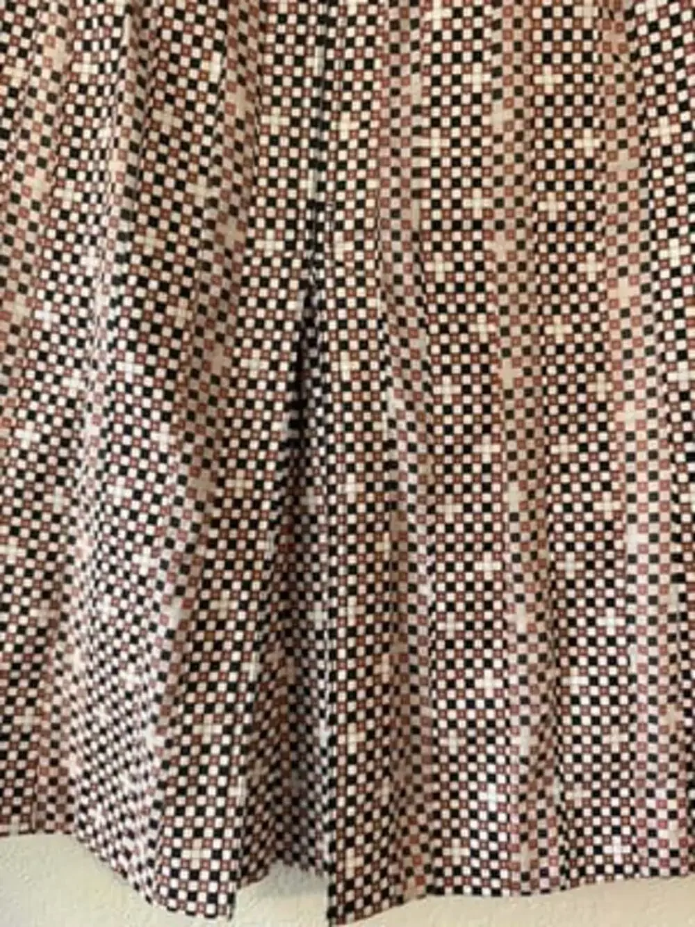 Tory Burch Skirt pleat 2 preppy business casual retro office A-line checkerboard